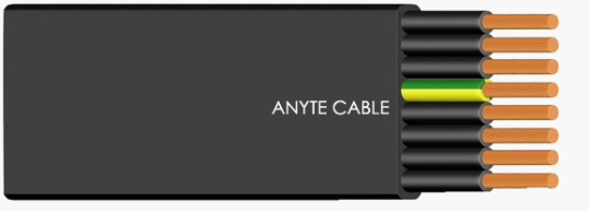 Cable de cinta plana H05VVH6-F/H07VVH6-F (Multi núcleo)